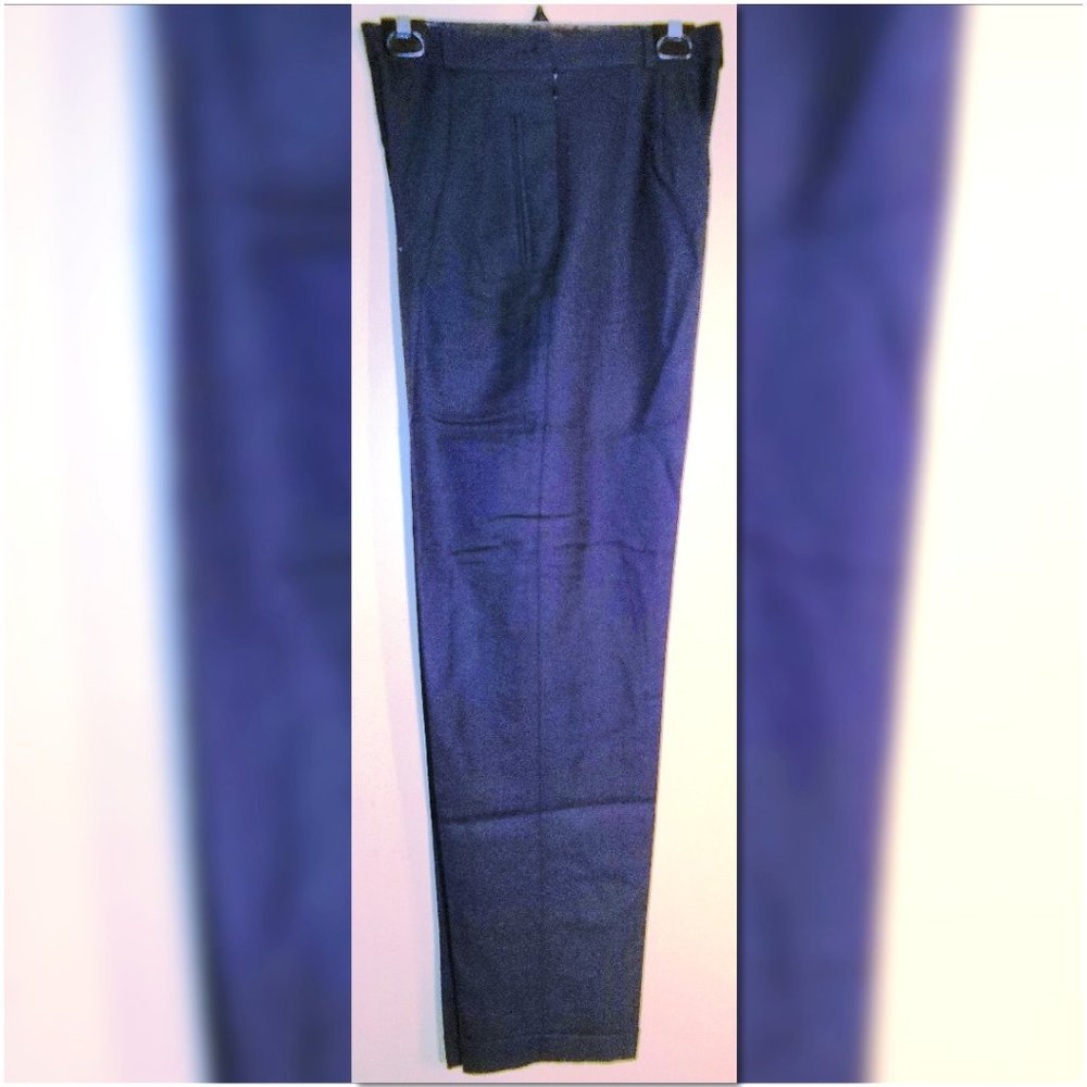 Cristian Trapani 100% Pure Wool Fully Lined Dress Pants, Size: 10, Color: Black